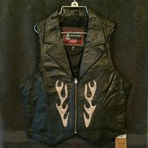 Kids leather vest